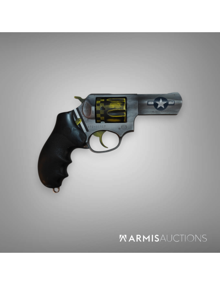 Revolver Ruger SP101, .38 Spl, canon 3 pouces, bobbed hammer, finition Cerakote, Aile de légende A10