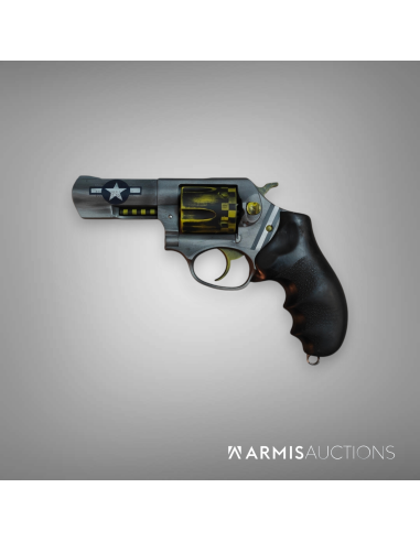 Revolver Ruger SP101, .38 Spl, canon 3 pouces, Cerakote, Aile de légende North Amercian P-51