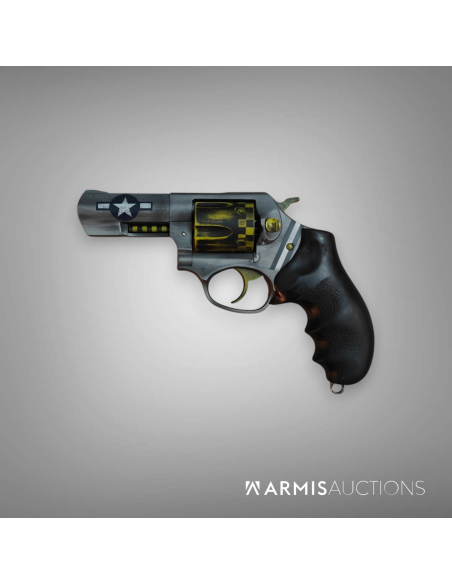 Revolver Ruger SP101, .38 Spl, canon 3 pouces, Cerakote, Aile de légende North Amercian P-51