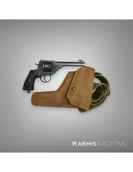 Revolver à brisure Webley MK VI avec holster et ceinture webbing