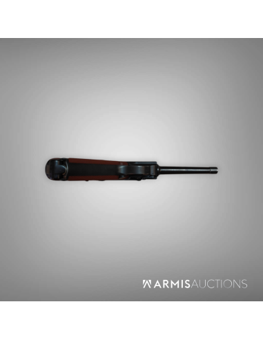 Pistolet semi-automatique Waffenfabrik Bern d'ordonnance 1906/29 plaquettes canevasite rouge