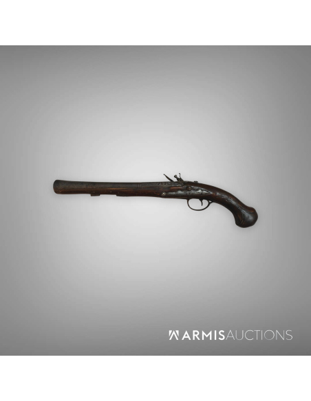 Pistolet à silex trombloné XVIIIe