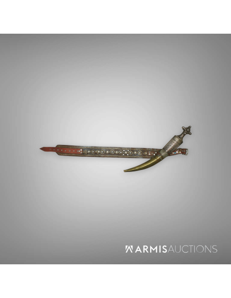 Exceptionnelle dague perse Khanjar XIIXe (provenance Sheik Kanan Abdullah Awni Al-Zaidy) Exceptionnelle dague perse Khanjar XIIXe (provenance Sheik Kanan Abdullah Awni Al-Zaidy)