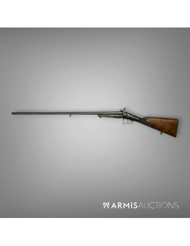 Exceptionnel fusil de chasse à broches Fini par Perrin à Paris