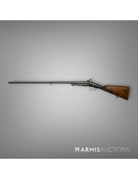 Exceptionnel fusil de chasse à broches Fini par Perrin à Paris Exceptionnel fusil de chasse à broches Fini par Perrin à Paris