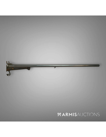 Exceptionnel fusil de chasse à broches signé Moral à Nîmes
