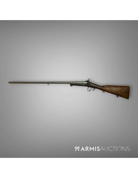 Exceptionnel fusil de chasse à broches signé Moral à Nîmes
