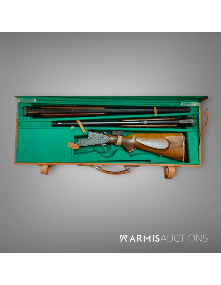 Fusil de chasse superposé Brno 571.1 en mallette avec double jeu de canons Fusil de chasse superposé Brno 571.1 en mallette avec double jeu de canons