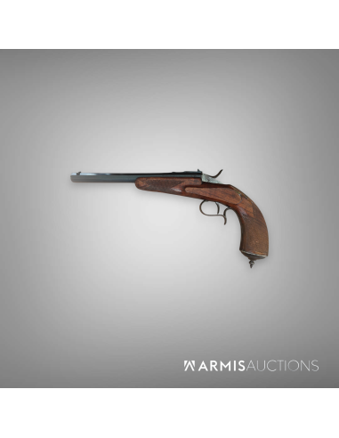 Pistolet de tir à un coup liégeois, système Warnant