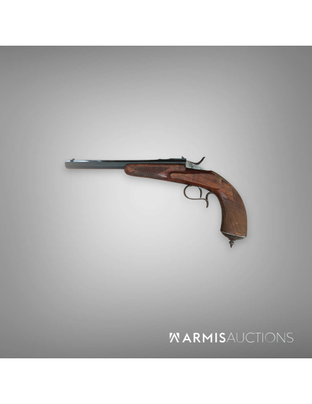 Pistolet de tir à un coup liégeois, système Warnant