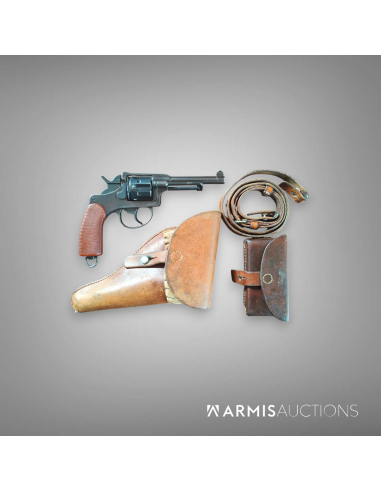 Revolver d'ordonnance W+F 1882/29 canevasite rouge