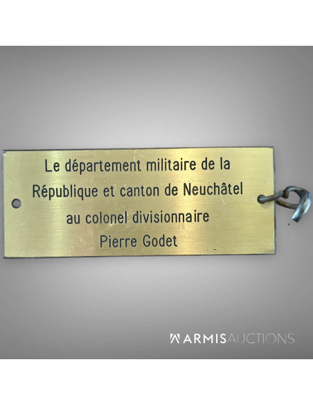 Fusil d'infanterie Vetterli 1871 attribué au colonel divisionnaire Godet (NE)