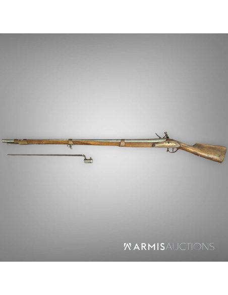 Fusil d'infanterie à silex probablement prussien vers 1750