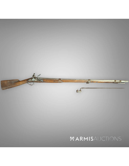 Fusil d'infanterie à silex probablement prussien vers 1750