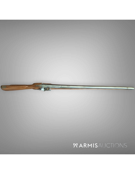 Fusil de chasse à silex à canon rayé, France, XVIII