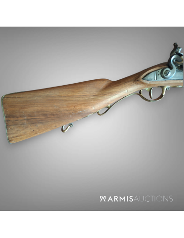 Fusil de chasse à silex à canon rayé, France, XVIII