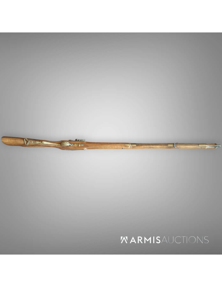 Fusil de chasse à silex à canon rayé, France, XVIII