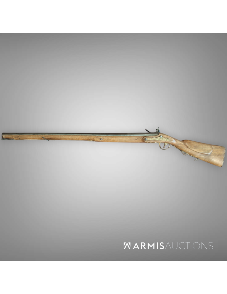 Fusil de chasse à silex à canon rayé, France, XVIII