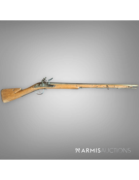Fusil de chasse à silex à canon lisse, France, XVIII