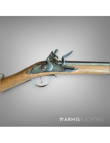 Fusil de chasse à silex à canon lisse, France, XVIII