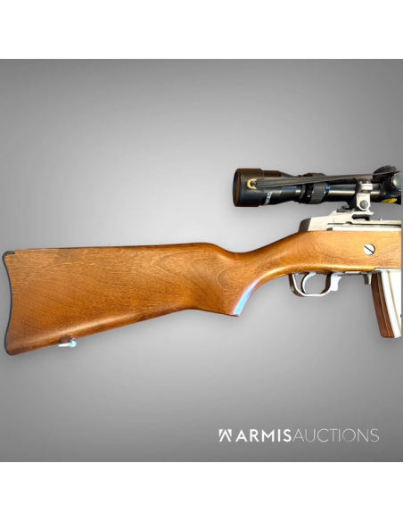 Fusil d'assaut semi-automatique Ruger Mini 14 .222 Rem avec lunette
