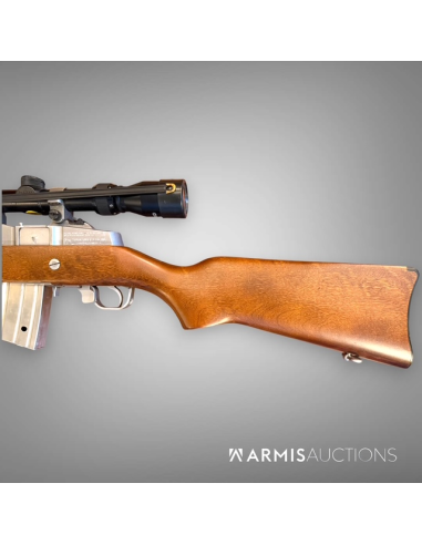 Fusil d'assaut semi-automatique Ruger Mini 14 .222 Rem avec lunette