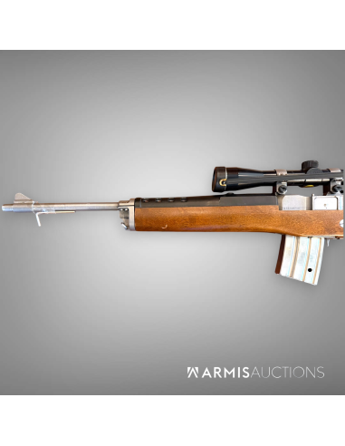 Fusil d'assaut semi-automatique Ruger Mini 14 .222 Rem avec lunette