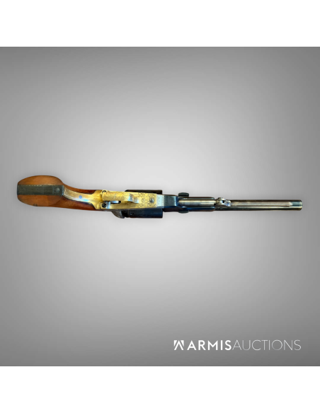 Revolver à percussion Colt Walker 1847 gravé en coffret avec accessoires