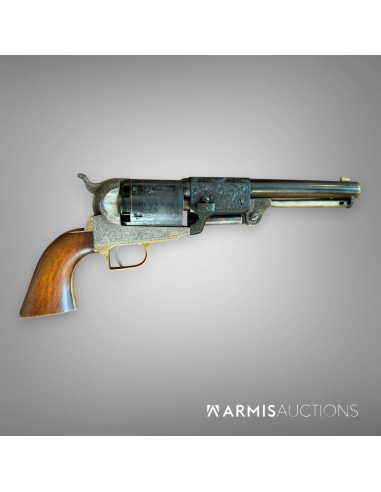 Revolver à percussion Colt Dragoon 2nd Model gravé
