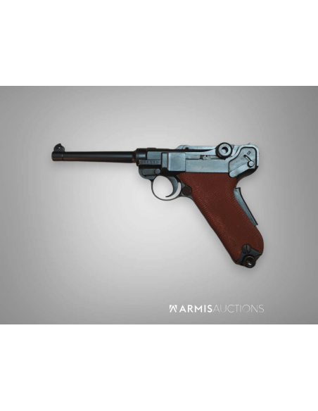 Pistolet d'ordonnance Waffenfabrik Bern 1906/29 Canevasite rouge daté 1937 Pistolet d'ordonnance Waffenfabrik Bern 1906/29 Canevasite rouge daté 1937